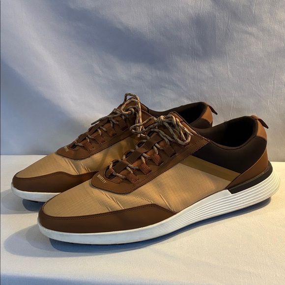 Wolf & Sheperd Men's crossover Victory trainer lace up sneakers size 14M brown